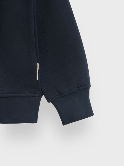 SUDADERA BASICA KIDS AZUL MARINO