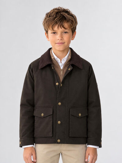 CAZADORA BROOKS KIDS VERDE