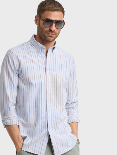 CAMISA OXFORD DEEP CELESTE
