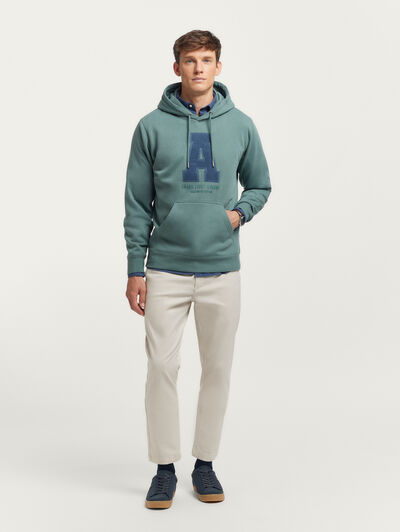 SUDADERA MOMENT VERDE