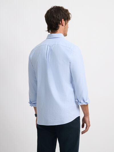 CAMISA OXFORD BASIC CELESTE