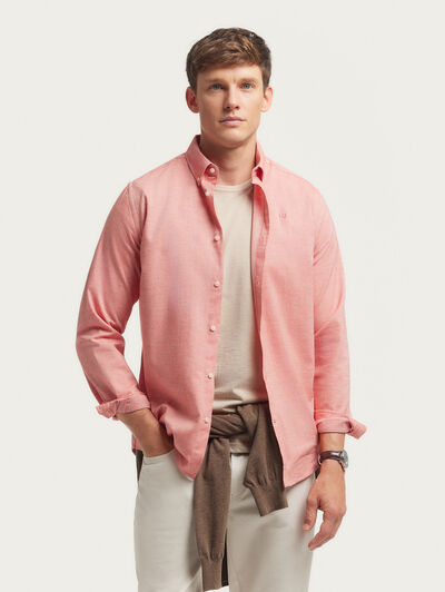 CAMISA FLANNEL TWILL CORAL