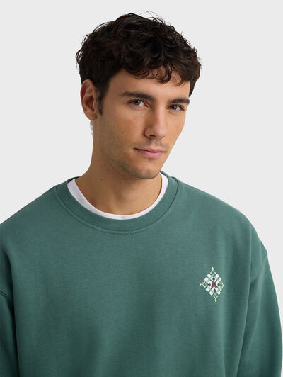 SUDADERA ETHNIC VERDE