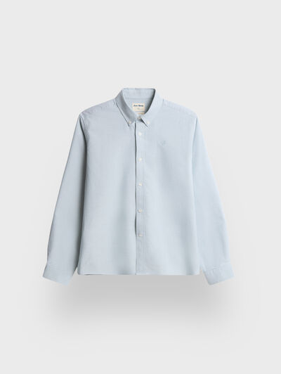 CAMISA OXFORD SOLID KIDS AZUL