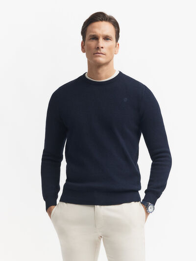 JERSEY ESTRUCTURA AZUL MARINO