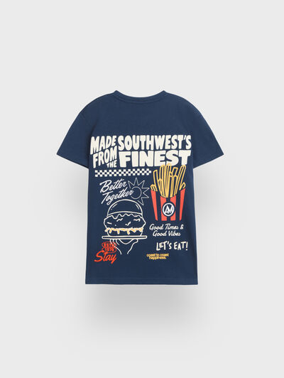 CAMISETA HAPPINESS KIDS AZUL MARINO