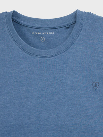 CAMISETA MELANGE AZUL