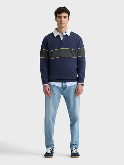 SUDADERA POLO CLUB AZUL MARINO