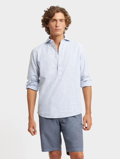 POLERA LINO RAYAS JK AZUL