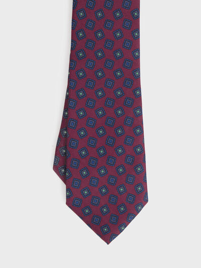 CORBATA PRINTED BURDEOS