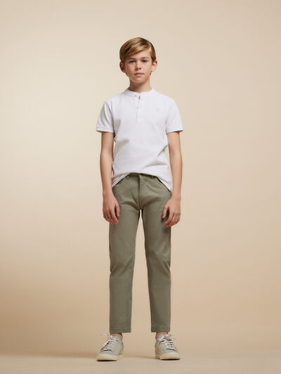 PANTALON 5 BOLSILLOS KIDS VERDE
