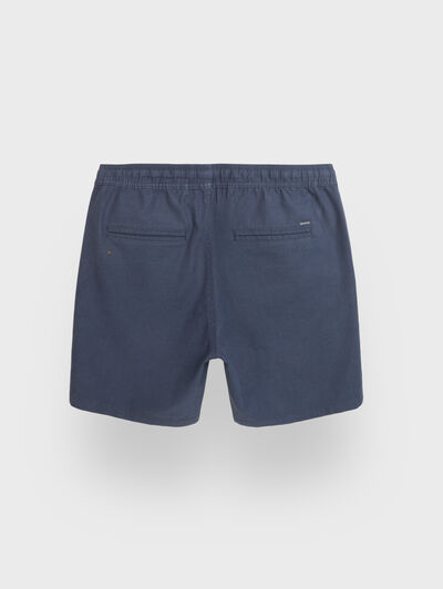 BERMUDA LINO AZUL MARINO