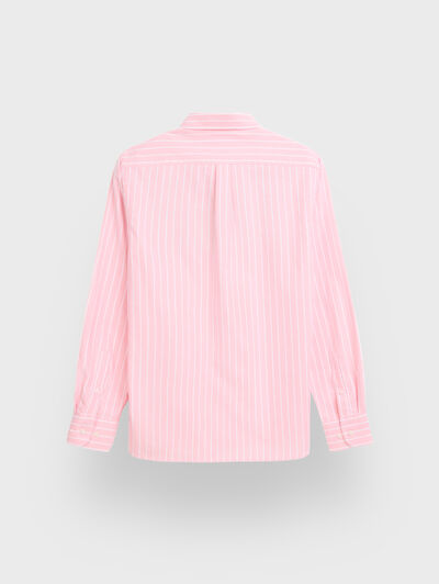 CAMISA OXFORD STRIPES CORAL