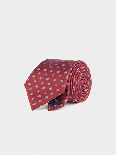 CORBATA JACQUARD MF ROJO
