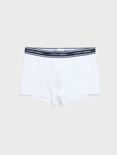 BOXER LIS AZUL MARINO