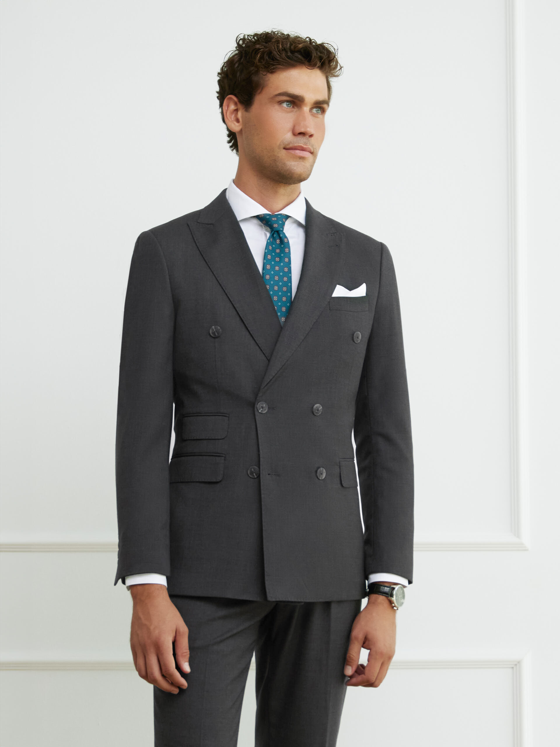 AMERICANA FIL A FIL CRUZADO GRIS