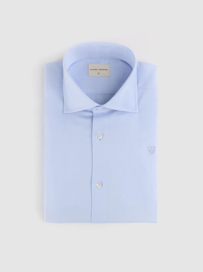 CAMISA VESTIR ESPIGA CELESTE