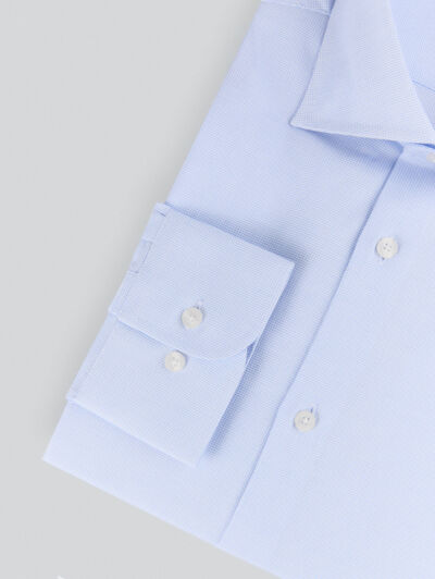 CAMISA VESTIR MICRO CELESTE