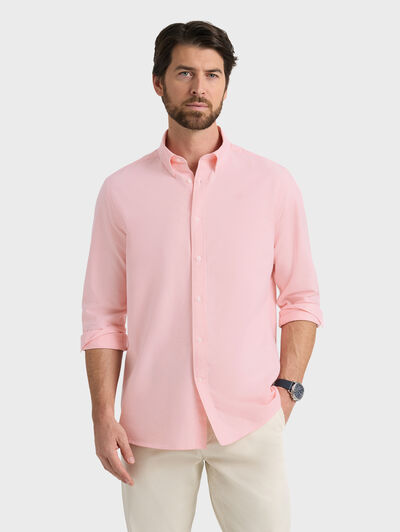 CAMISA OXFORD SOLID SALM&Oacute;N