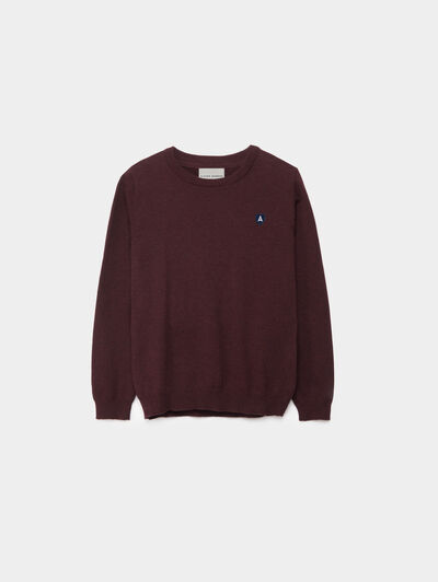 JERSEY ROUND NECK KIDS BURDEOS