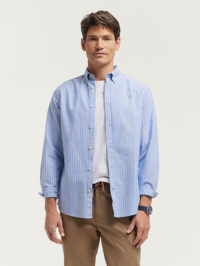CAMISA OXFORD CLUB AZUL