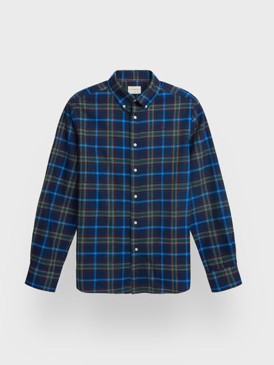 CAMISA TARTAN CHECKS AZUL MARINO