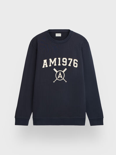 SUDADERA PATCH AZUL MARINO