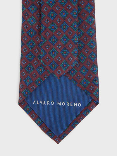 CORBATA PRINTED BURDEOS