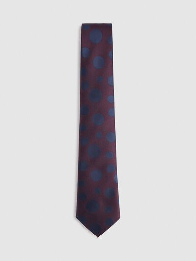 CORBATA JACQUARD MF BURDEOS