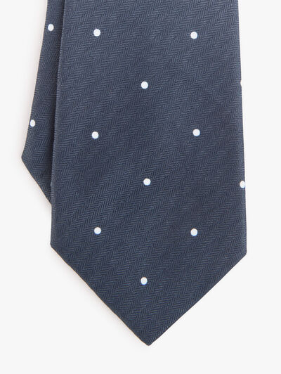 CORBATA PRINTED AZUL MARINO