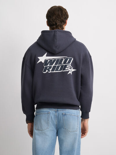 SUDADERA WILD AZUL MARINO