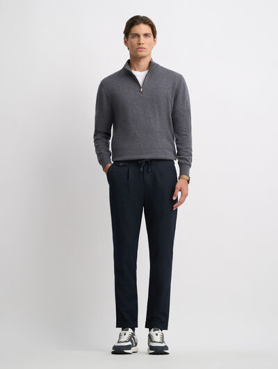 PANTALON FRANELA AZUL MARINO