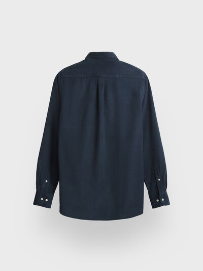 CAMISA MICROPANA AZUL MARINO