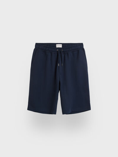 BERMUDA PUNTO AZUL MARINO