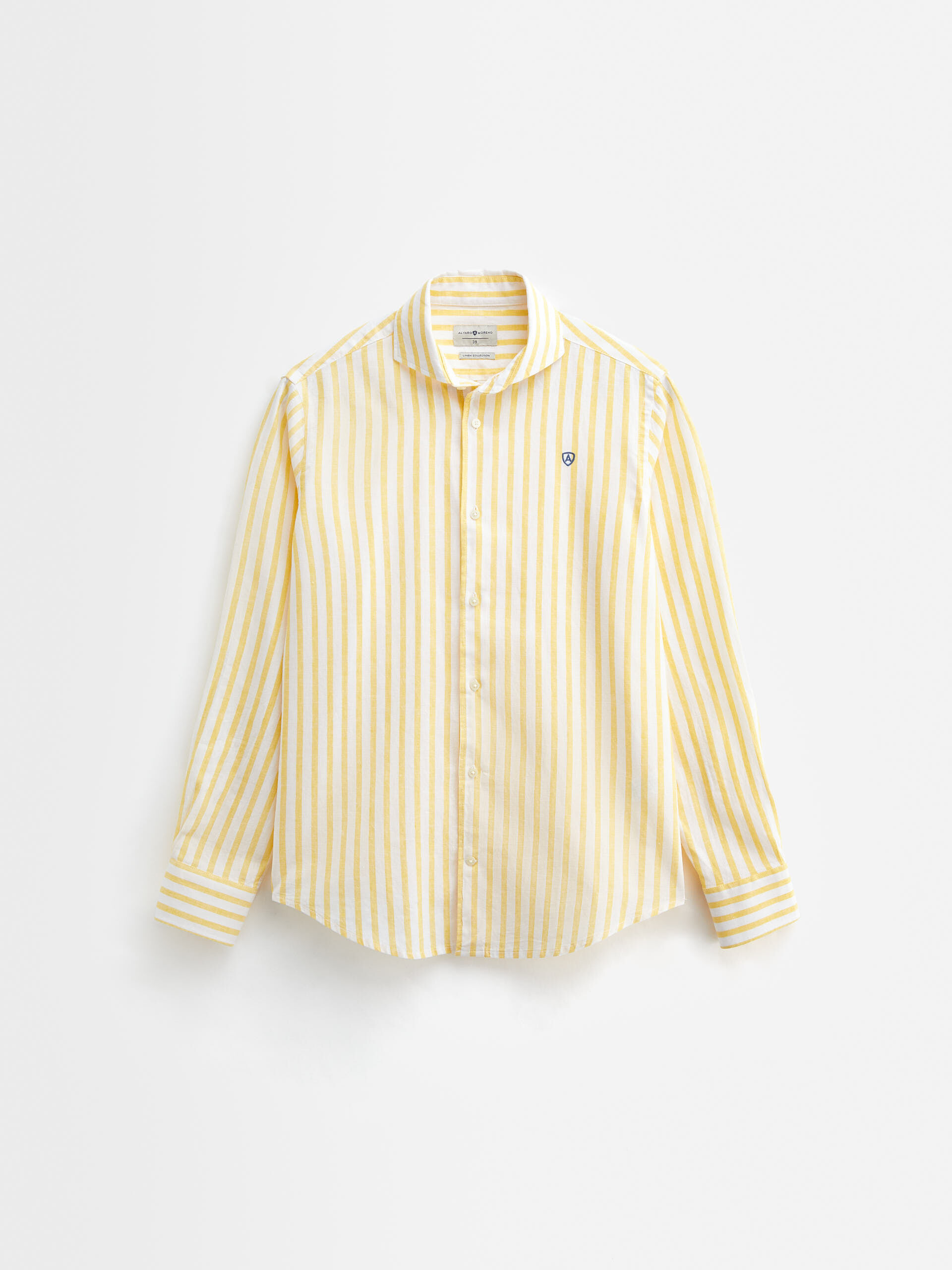 CAMISA LINO JACK AMARILLO