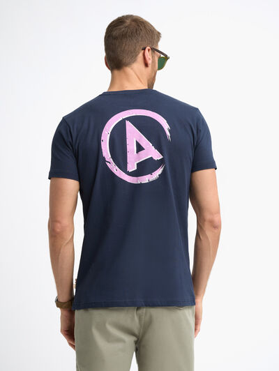 CAMISETA LOGO AZUL MARINO