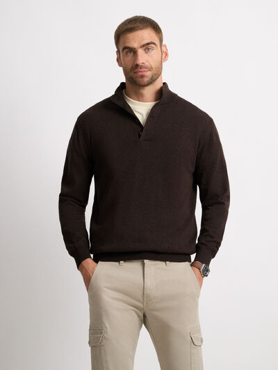 JERSEY BUTTON COLLAR
