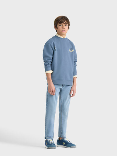 SUDADERA RACE KIDS AZUL