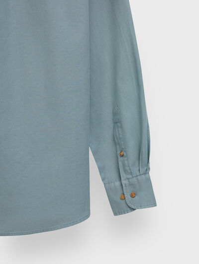 CAMISA PANAMA BOLSILLOS AZUL