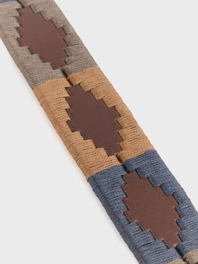 CINTURON PAMPA PIEL AZUL