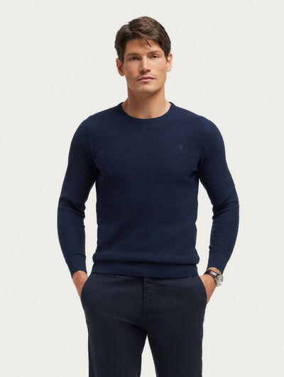 JERSEY BOLSON AZUL MARINO