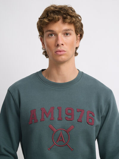 SUDADERA PATCH AZUL
