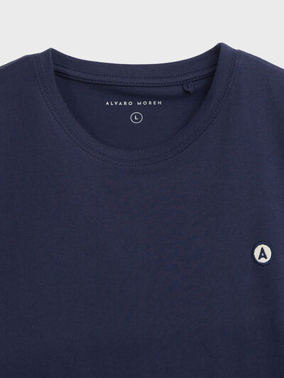 CAMISETA PATCH AZUL MARINO