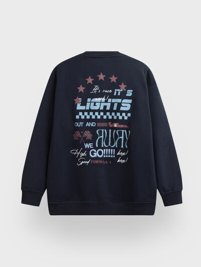 SUDADERA RACE AZUL MARINO