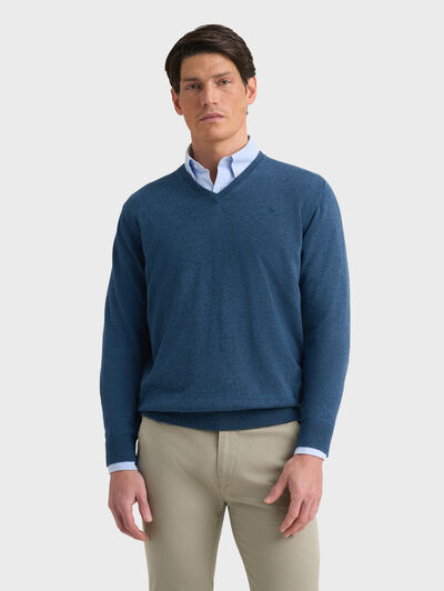 JERSEY V-NECK AZUL