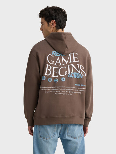 SUDADERA ACTION MARRÓN