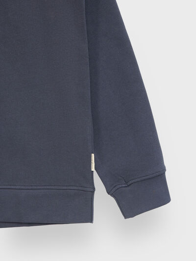 SUDADERA PATCH AZUL
