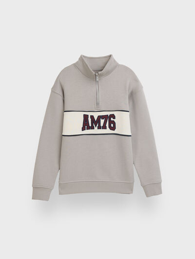 SUDADERA UNIQUE KIDS GRIS