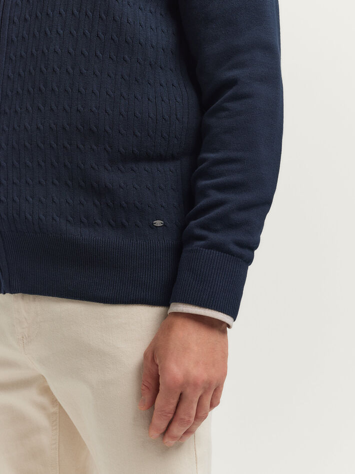 CARDIGAN OCHOS AZUL MARINO