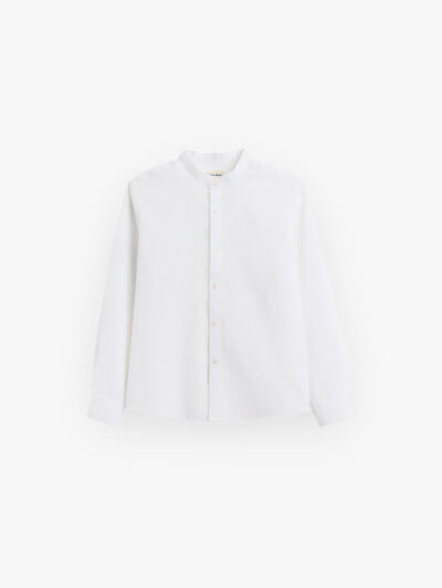 CAMISA LINO MAO KIDS BLANCO